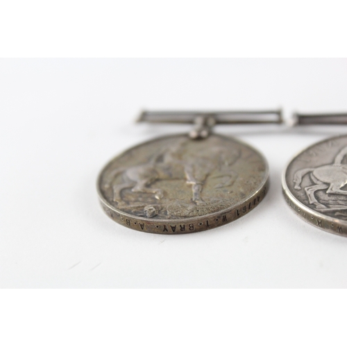 293 - WW1 War Medals To- Pte Greenwood W.York R, Pte Kendrew K.R Rif C & Bray AB RN