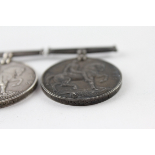 293 - WW1 War Medals To- Pte Greenwood W.York R, Pte Kendrew K.R Rif C & Bray AB RN