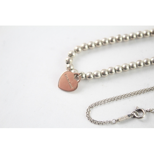 279 - Collection of Sterling Silver Tiffany & Co Jewellery inc. Metal x 3 (14g)