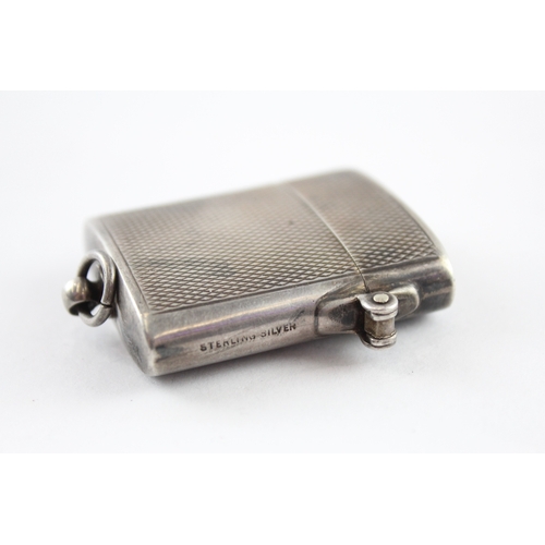 289 - Art Deco - .925 Sterling Silver Cased Petrol Lighter 56g