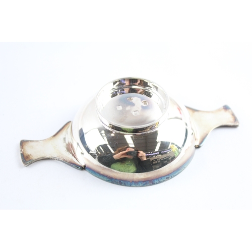 302 - Vintage Edinburgh Sterling Silver Quaich Dish Boxed 76g