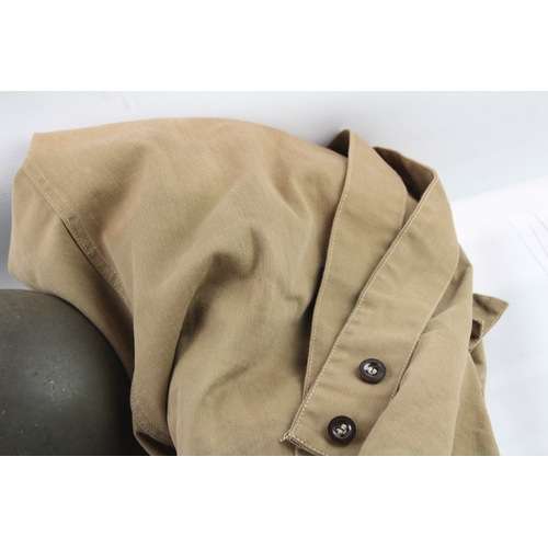 British WW2 Zuckerman 1941 Helmet, Home Front Arm Band & 1943 Factory ...