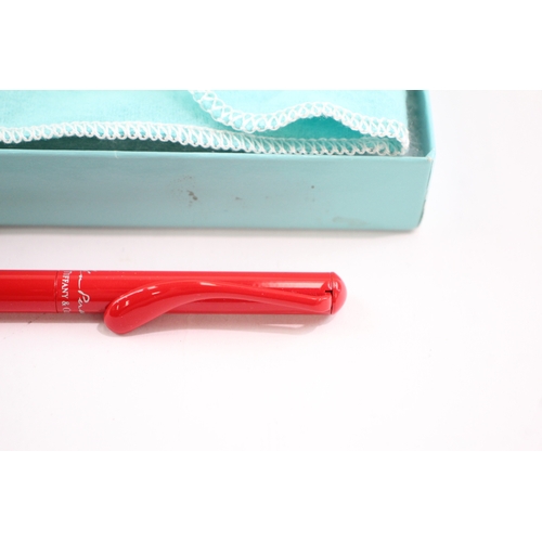Tiffany & Co. x Elsa Peretti Red Cased Ballpoint Pen / Biro WRITING Boxed