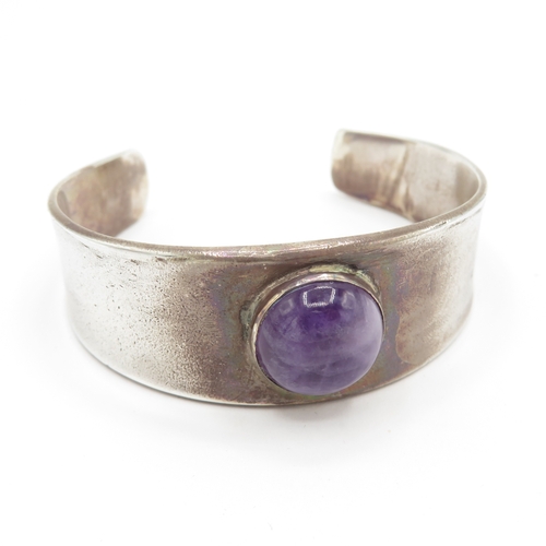 202 - Sterling Silver 925 George Jensen Cuff Bangle No. 188 (52g)