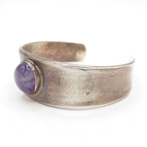 202 - Sterling Silver 925 George Jensen Cuff Bangle No. 188 (52g)