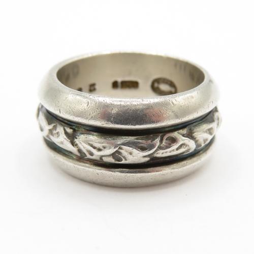206 - Sterling Silver 925 Georg Jensen Ring 28D (10g)