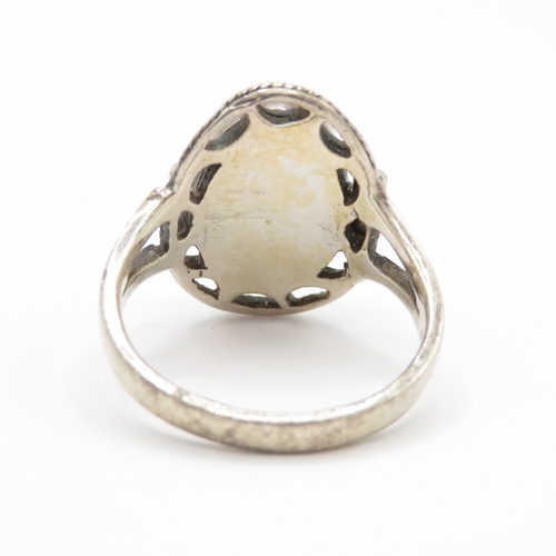 210 - Sterling Silver Poison Ring (7.4g) Size Q