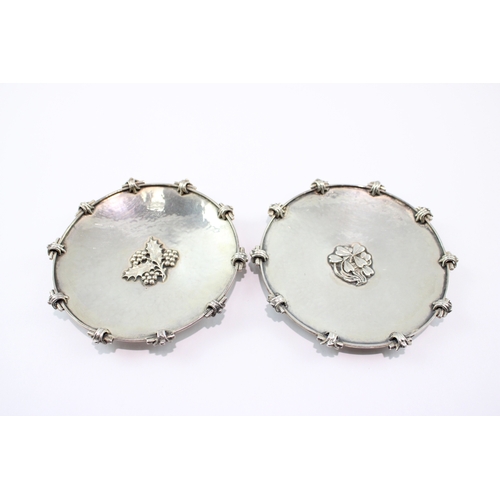 304 - Pair of Omar Ramsden .925 Sterling Silver Bon Bon Dishes 207g