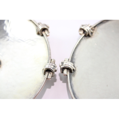 304 - Pair of Omar Ramsden .925 Sterling Silver Bon Bon Dishes 207g