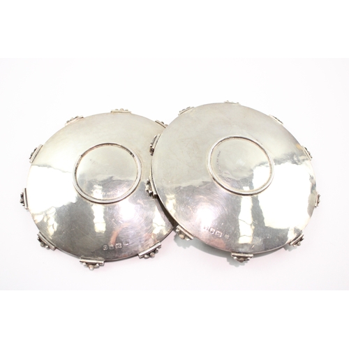 304 - Pair of Omar Ramsden .925 Sterling Silver Bon Bon Dishes 207g
