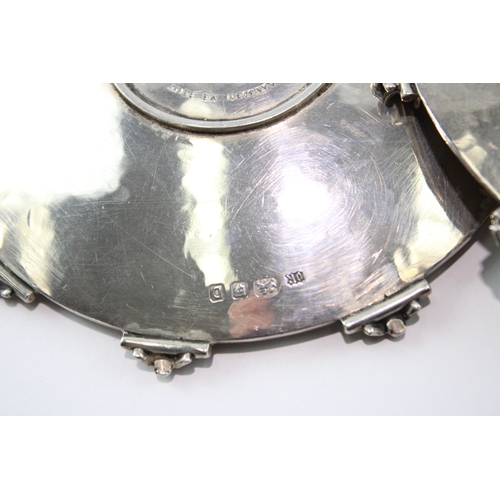 304 - Pair of Omar Ramsden .925 Sterling Silver Bon Bon Dishes 207g