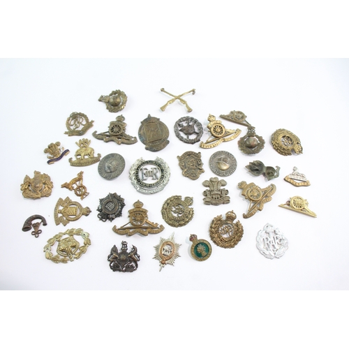 Mixed Military Badges Inc WW2 Military Police, RM Etc NEEDS REPAIR