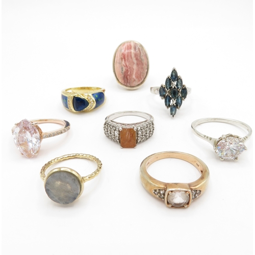 203 - Collection of Sterling Silver 925 Rings - 40.8g