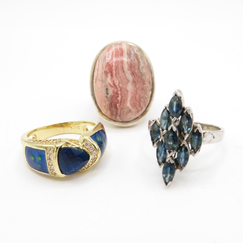 203 - Collection of Sterling Silver 925 Rings - 40.8g