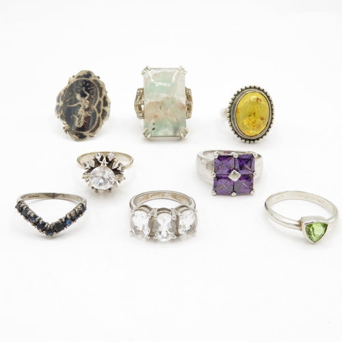 205 - Collection of Sterling Silver 925 Rings - 43.2g