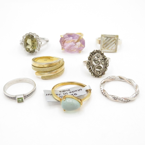 210 - Collection of Sterling Silver 925 Rings - 40.7g