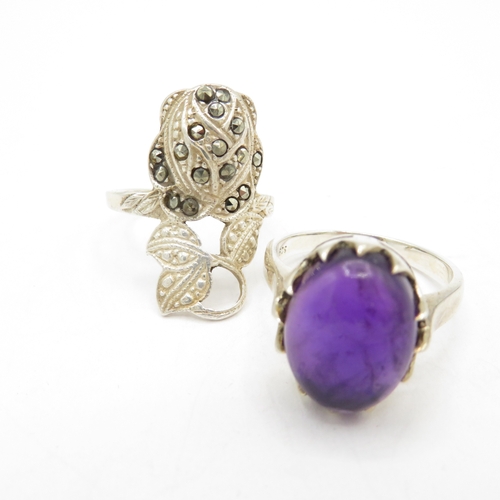 211 - Collection of Sterling Silver 925 Rings - 33.9g