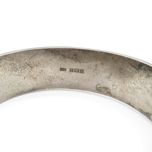 220 - 2 x Sterling Silver Bangles inc Etched and personalised engraving - 42.9g