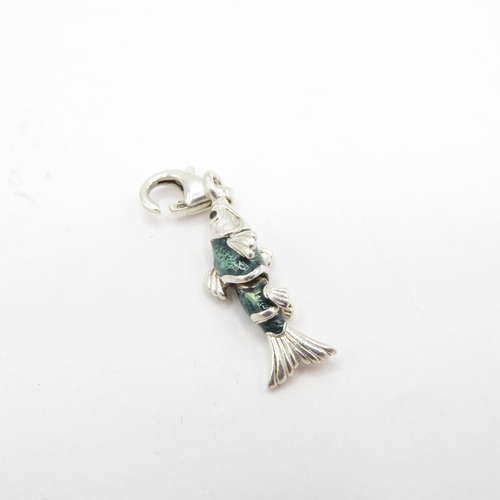 221 - 3 x Sterling Silver Thomas Sabo Bracelets inc Skull, Fish and Snowflake - 79.6g