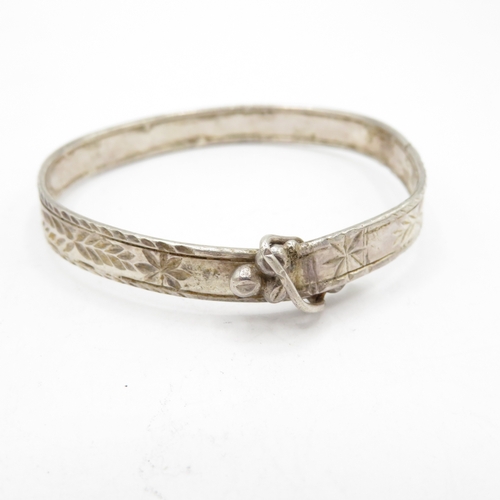 225 - Collection of Sterling Silver Christening Bangles inc Expandable - 35.7g