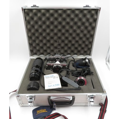 356 - Boxed Collection of Various Cameras and Lenses