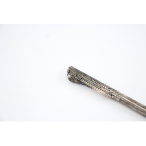 379 - Tiffany & Co. .925 Sterling Silver Cased Golf Themed Ballpoint Biro Writing 23g