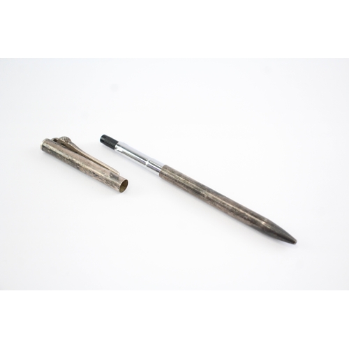 379 - Tiffany & Co. .925 Sterling Silver Cased Golf Themed Ballpoint Biro Writing 23g