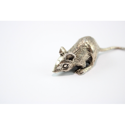 Vintage .925 Sterling Silver Miniature Mouse Figurine, Novelty 9g