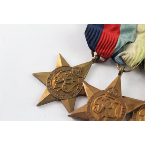 305 - Mounted WW2 Atlantic- Africa- Burma Star Medal Group