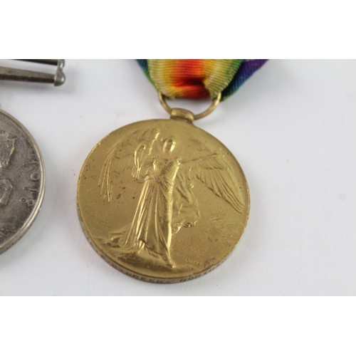 307 - WW1 Medal Pair Named To- 267896 Pte W.G Green Northumb Fus
