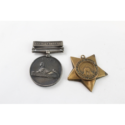 310 - Egypt Medal The Nile 1884 -85 & 1884-86 Khedives Star Pair- Tarry M.S Corps