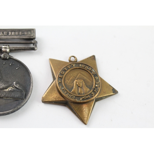 310 - Egypt Medal The Nile 1884 -85 & 1884-86 Khedives Star Pair- Tarry M.S Corps