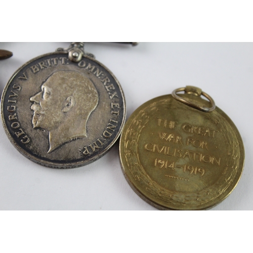 324 - WW1 1914-15 Star Trio Named- 13943 Pte G.V Richards Wilts Regt