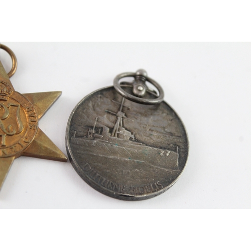 329 - WW2 Navy Atlantic Star- LSGC Medal Group To- J. 106922 E. Mason AB RFR