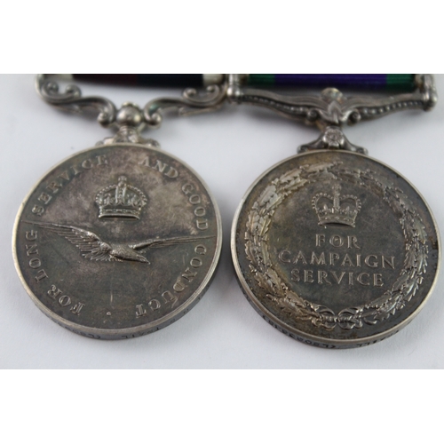 331 - Mounted ER II RAF CSM-Northern Ireland & LSGC Medal Pair- Cpl N.R Trail RAF