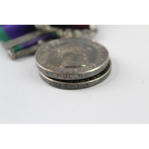 331 - Mounted ER II RAF CSM-Northern Ireland & LSGC Medal Pair- Cpl N.R Trail RAF