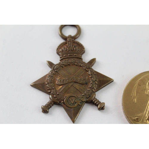 335 - WW1 1914-15 Star Trio Named- 3036 Pte W. Baker Royal Fus