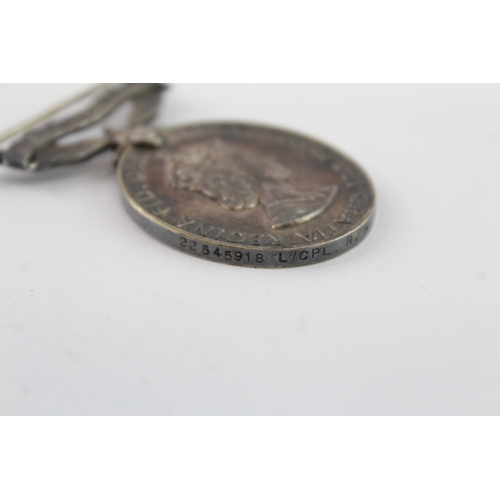 336 - Boxed ERII Medal - 22545918 L.Cpl R.N. Southam R.C.T