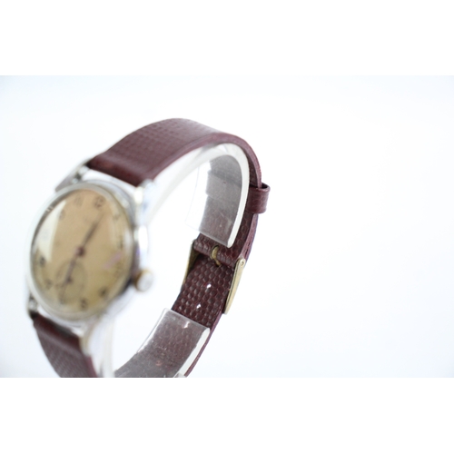 366 - Glaco Small Seconds Hand-Wind Watch WATCH RUNS