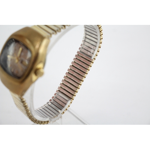 367 - Sicura Gold Tone Watch Automatic WATCH RUNS