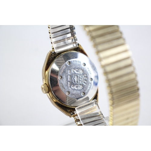 367 - Sicura Gold Tone Watch Automatic WATCH RUNS