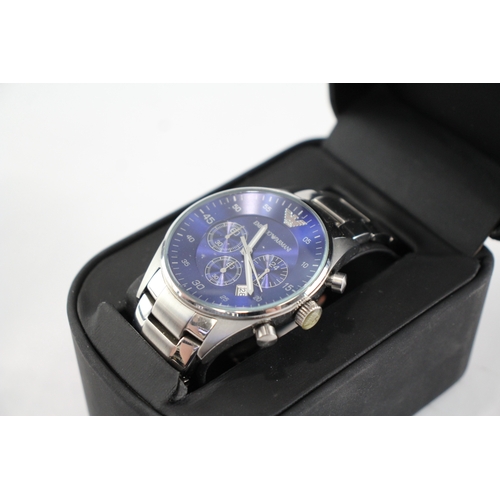 369 - Emporio-Armani & Levis Watches With Box WATCH RUNS x 2