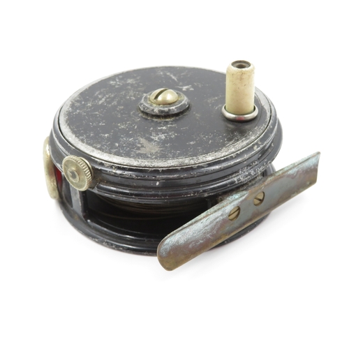 346 - Pair of Antique Fishing Reels Wooden Metal Brass