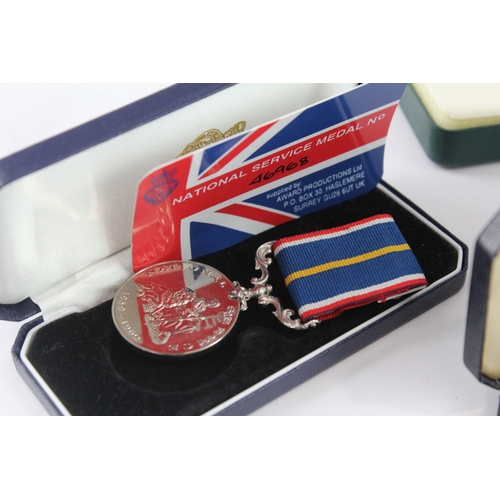 332 - Boxed Medals Inc Ambulance Service Association, Suez Medal, Women's Vol, Etc