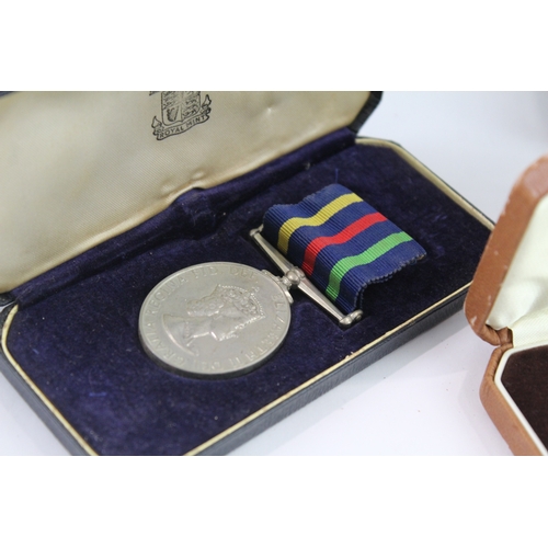 332 - Boxed Medals Inc Ambulance Service Association, Suez Medal, Women's Vol, Etc