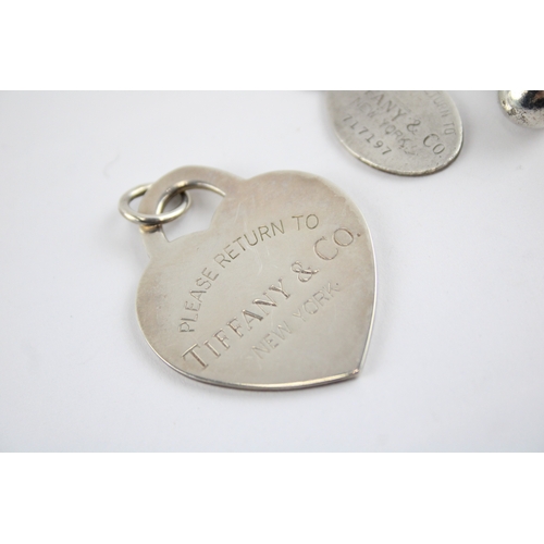 209 - Collection of Sterling Silver Tiffany & Co Accessories, inc. Heart, Tag x 5 (50g)