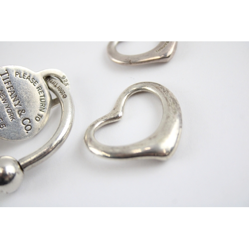 209 - Collection of Sterling Silver Tiffany & Co Accessories, inc. Heart, Tag x 5 (50g)