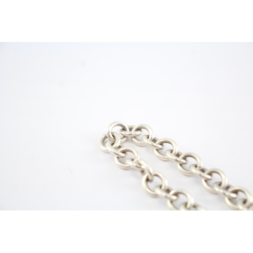 218 - Sterling Silver Tiffany & Co Bracelet, w/ Heart Tag (39g)