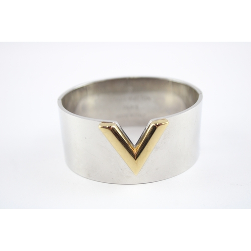 239 - Louis Vuitton Paris Silver Tone Bangle (82g)