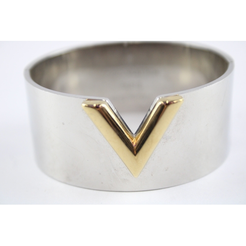 239 - Louis Vuitton Paris Silver Tone Bangle (82g)